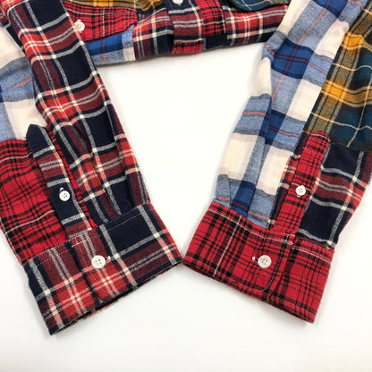 【中古品】【メンズ】 STUSSY ステューシー MIXED PLAID L/S SHIRT 111884 ミックスド プレイド 長袖シャツ ネルシャツ トップス 142-260618-hn-09-fur サイズ：L カラー：マルチカラー 万代Net店