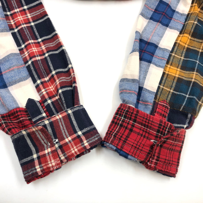 【中古品】【メンズ】 STUSSY ステューシー MIXED PLAID L/S SHIRT 111884 ミックスド プレイド 長袖シャツ ネルシャツ トップス 142-260618-hn-09-fur サイズ：L カラー：マルチカラー 万代Net店