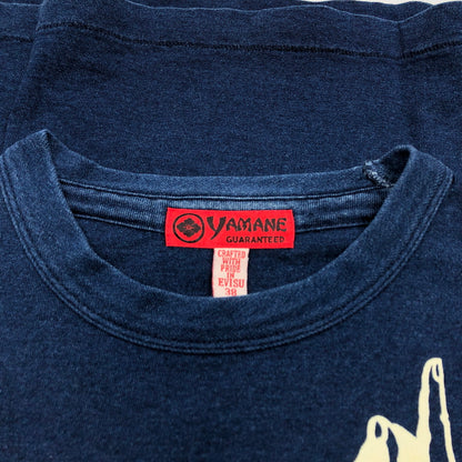 【中古品】【メンズ】 YAMANE ヤマネ × EVISU エヴィス PRINT S/S TEE カモメ プリント 半袖Tシャツ トップス 145-260906-hn-07-fur サイズ：38 カラー：ブルー系 万代Net店