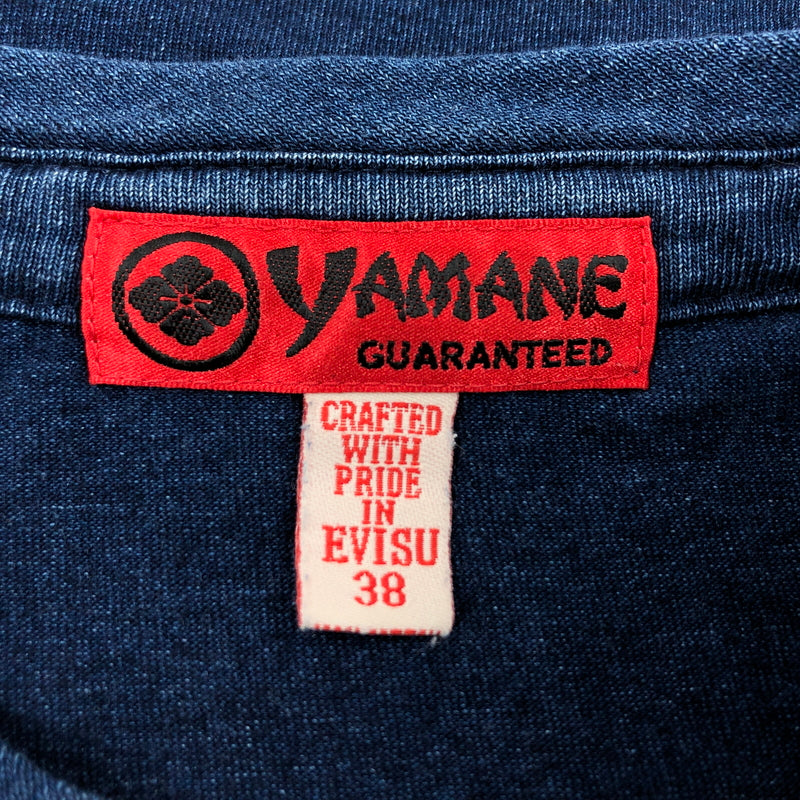 【中古品】【メンズ】 YAMANE ヤマネ × EVISU エヴィス PRINT S/S TEE カモメ プリント 半袖Tシャツ トップス 145-260906-hn-07-fur サイズ：38 カラー：ブルー系 万代Net店