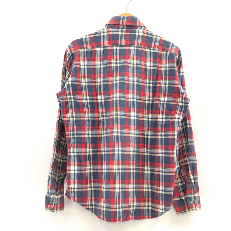 【中古品】【メンズ】 FRUIT OF THE LOOM フルーツオブザルーム 80S CHECK SHIRT 長袖チェックシャツ トップス 146-260618-hn-10-fur サイズ：M カラー：レッド/ネイビー/ホワイト 万代Net店