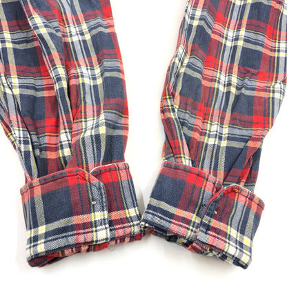 【中古品】【メンズ】 FRUIT OF THE LOOM フルーツオブザルーム 80S CHECK SHIRT 長袖チェックシャツ トップス 146-260618-hn-10-fur サイズ：M カラー：レッド/ネイビー/ホワイト 万代Net店