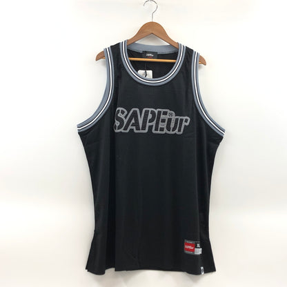 【中古美品】【メンズ】 SAPEUR サプール BASKETBALL TANK TOP A0023-344 バスケットボール タンクトップ トップス 142-260906-hn-08-fur サイズ：XL カラー：ブラック/グレー 万代Net店
