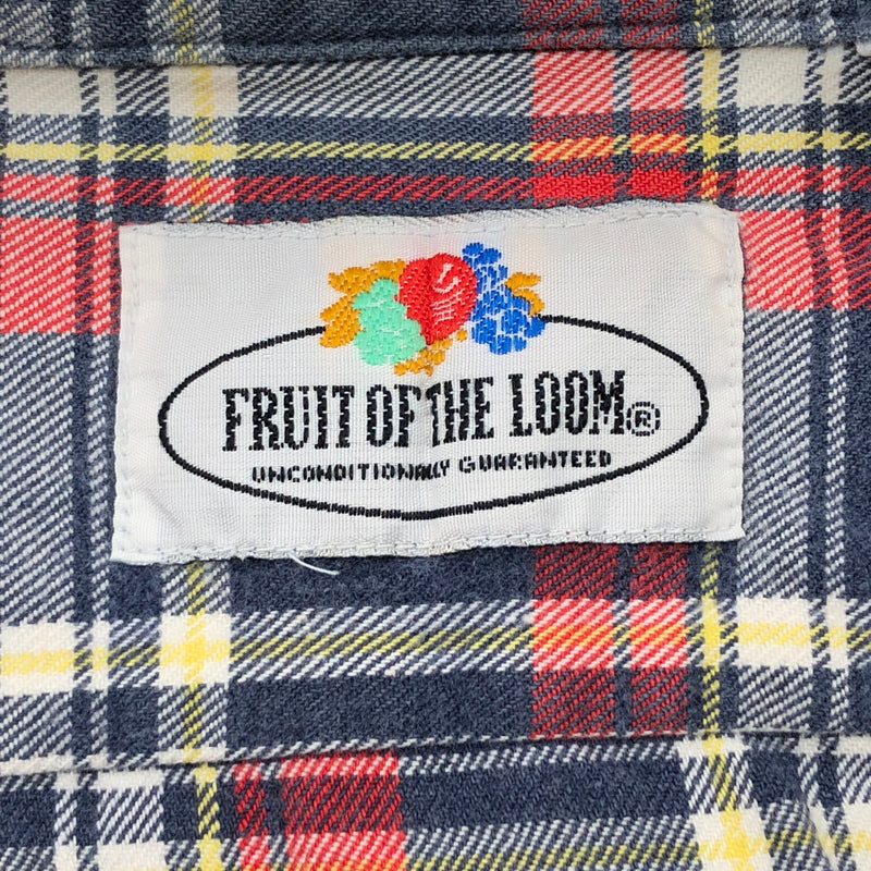 【中古品】【メンズ】 FRUIT OF THE LOOM フルーツオブザルーム 80S CHECK SHIRT 長袖チェックシャツ トップス 146-260618-hn-10-fur サイズ：M カラー：レッド/ネイビー/ホワイト 万代Net店