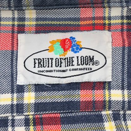 【中古品】【メンズ】 FRUIT OF THE LOOM フルーツオブザルーム 80S CHECK SHIRT 長袖チェックシャツ トップス 146-260618-hn-10-fur サイズ：M カラー：レッド/ネイビー/ホワイト 万代Net店