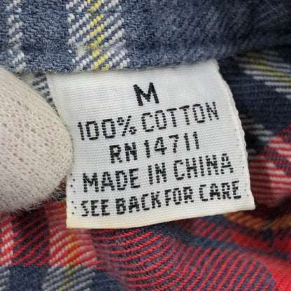 【中古品】【メンズ】 FRUIT OF THE LOOM フルーツオブザルーム 80S CHECK SHIRT 長袖チェックシャツ トップス 146-260618-hn-10-fur サイズ：M カラー：レッド/ネイビー/ホワイト 万代Net店