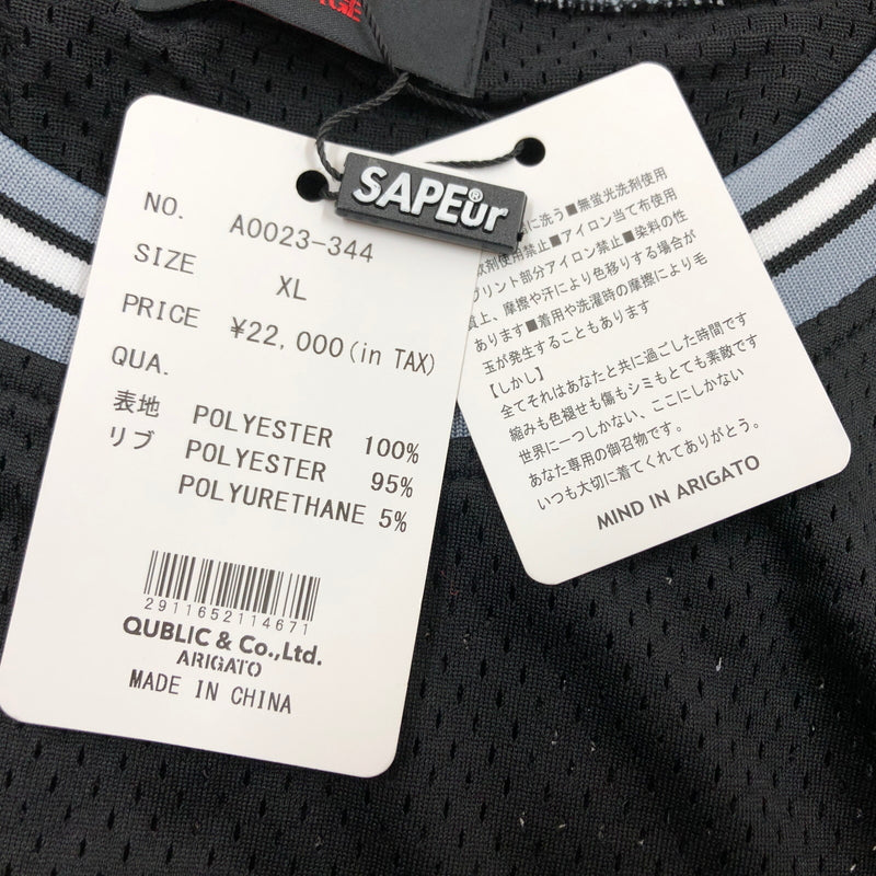 【中古美品】【メンズ】 SAPEUR サプール BASKETBALL TANK TOP A0023-344 バスケットボール タンクトップ トップス 142-260906-hn-08-fur サイズ：XL カラー：ブラック/グレー 万代Net店