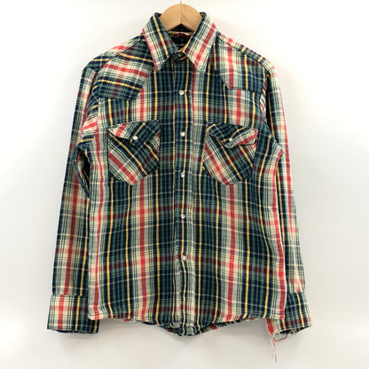 【現状渡し品】【メンズ】 FROSTPROOF フロストプルーフ 70S L/S CHECK SHIRT 長袖チェックシャツ カジュアルシャツ トップス 146-260618-hn-11-fur サイズ：M カラー：マルチカラー 万代Net店