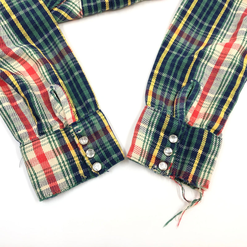 【現状渡し品】【メンズ】 FROSTPROOF フロストプルーフ 70S L/S CHECK SHIRT 長袖チェックシャツ カジュアルシャツ トップス 146-260618-hn-11-fur サイズ：M カラー：マルチカラー 万代Net店