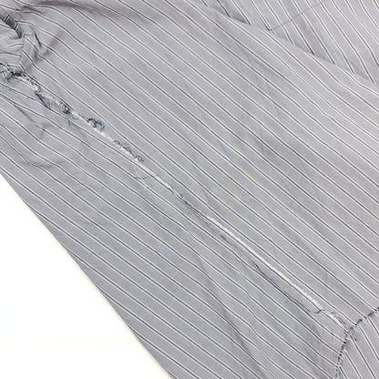 【中古品】【メンズ】 WYM LIDNM ウィム バイ リドム CUT-OFF HEM STRIPE SHIRT WYSH1344 カットオフ ヘム ストライプシャツ カジュアルシャツ 長袖 トップス 140-260906-hn-09-fur サイズ：L カラー：グレー 万代Net店
