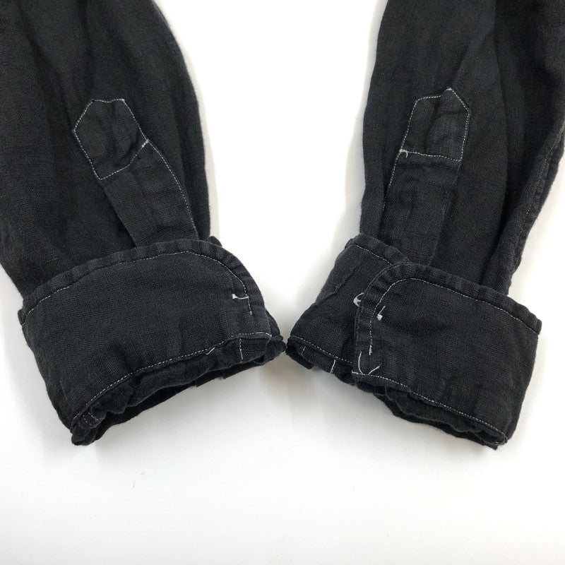 【現状渡し品】【メンズ】 Polo by Ralph Lauren ポロバイラルフローレン 長袖シャツ カジュアルシャツ リネン トップス 145-251020-hn-06-fur サイズ：M カラー：ブラック 万代Net店