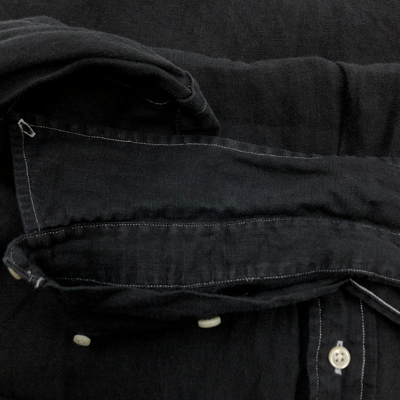 【現状渡し品】【メンズ】 Polo by Ralph Lauren ポロバイラルフローレン 長袖シャツ カジュアルシャツ リネン トップス 145-251020-hn-06-fur サイズ：M カラー：ブラック 万代Net店