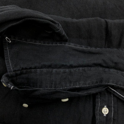 【現状渡し品】【メンズ】 Polo by Ralph Lauren ポロバイラルフローレン 長袖シャツ カジュアルシャツ リネン トップス 145-251020-hn-06-fur サイズ：M カラー：ブラック 万代Net店