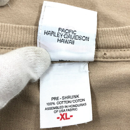 【現状渡し品】【メンズ】 HARLEY-DAVIDSON ハーレーダビッドソン 90S WAIKIKI HAWAI'I S/S TEE c1999 半袖Tシャツ トップス 146-260620-hn-01-fur サイズ：XL カラー：ベージュ系 万代Net店