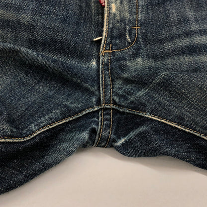 【現状渡し品】【メンズ】 DSQUARED2 ディースクエアード ダメージデニムジーンズ デニムパンツ ボトムス 152-250324-hn-04-fur サイズ：46 カラー：インディゴ 万代Net店