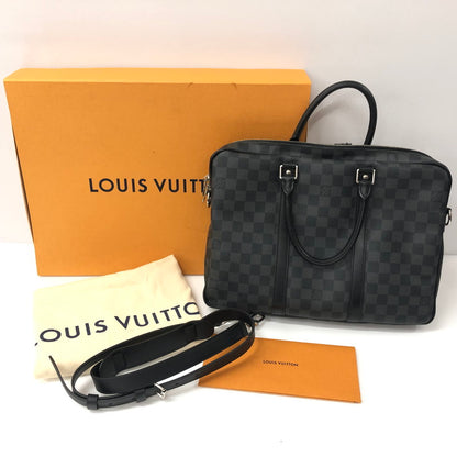 【中古品】【メンズ】 LOUIS VUITTON ルイ・ヴィトン N41478 ダミエグラフィット・ポルトドキュマン・ヴォワヤージュ PDV PM ビジネスバッグ ブリーフケース かばん 179-240514-ma-4-tei 万代Net店