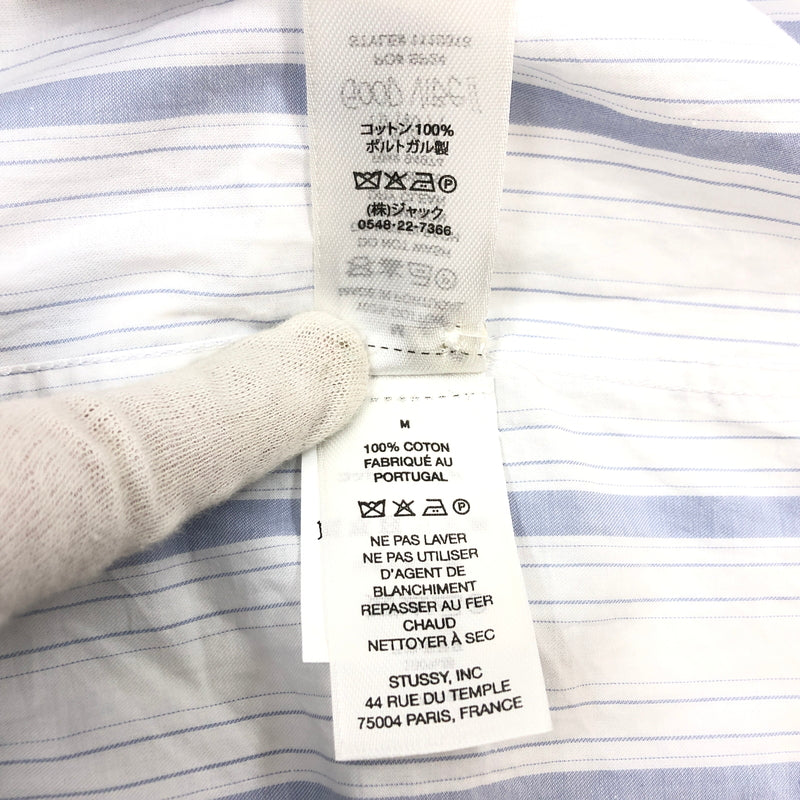 【中古品】【メンズ】 STUSSY ステューシー 24SS BOXY STRIPE S/S SHIRT 1110318 ボクシーストライプ 半袖シャツ カジュアルシャツ トップス 142-260620-hn-02-fur サイズ：M カラー：ホワイト/ブルー系 万代Net店