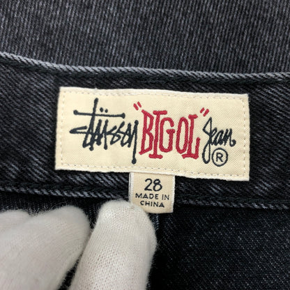 【中古品】【メンズ】 STUSSY ステューシー BUTTON FLY BIG OL BLACK DENIM PANTS 116761 ボタンフライ ビッグオルジーンズ デニムパンツ ボトムス 153-260620-hn-05-fur サイズ：28 カラー：ブラック 万代Net店