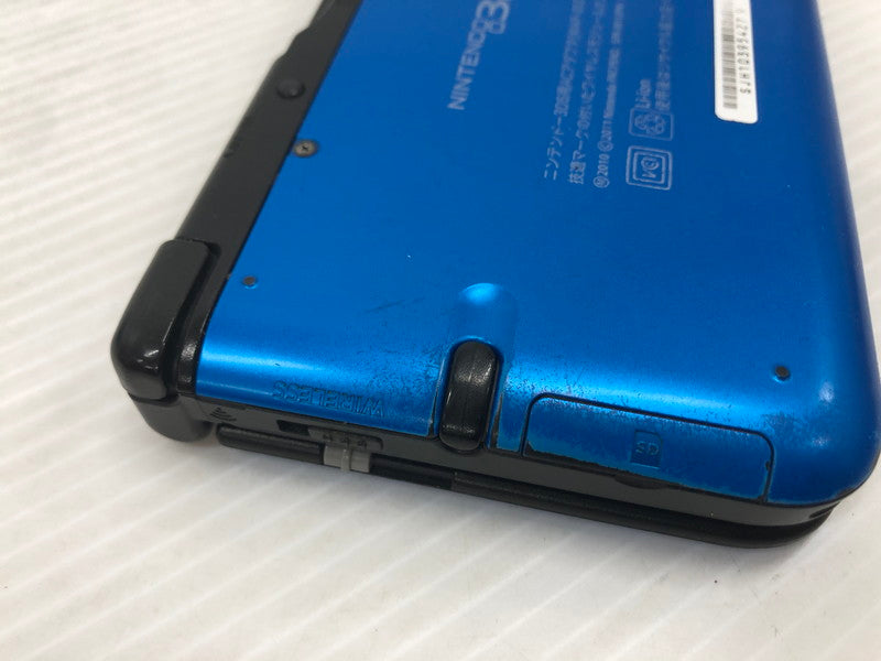 【中古品】 ニンテンドー3DS LL ブルー×ブラック 内箱欠品 動作確認済み 充電器欠品 023-261010-ns-04-teih 万代Net店