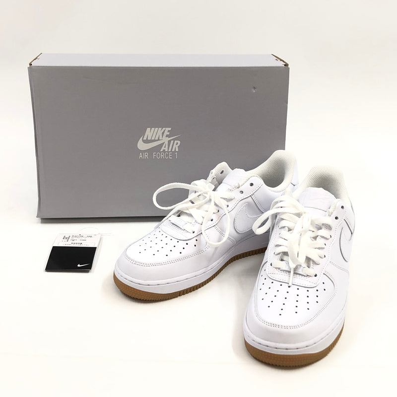 【中古美品】【メンズ】 NIKE ナイキ AIR FORCE 1 LOW "WHITE/GUM" DJ2739-100 エアフォース1 ロー ホワイト/ガム スニーカー シューズ 靴 160-260620-hn-06-fur サイズ：26.0cm US8 カラー：ホワイト 万代Net店