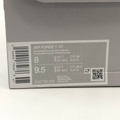 【中古美品】【メンズ】 NIKE ナイキ AIR FORCE 1 LOW "WHITE/GUM" DJ2739-100 エアフォース1 ロー ホワイト/ガム スニーカー シューズ 靴 160-260620-hn-06-fur サイズ：26.0cm US8 カラー：ホワイト 万代Net店