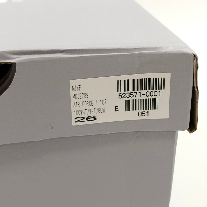 【中古美品】【メンズ】 NIKE ナイキ AIR FORCE 1 LOW "WHITE/GUM" DJ2739-100 エアフォース1 ロー ホワイト/ガム スニーカー シューズ 靴 160-260620-hn-06-fur サイズ：26.0cm US8 カラー：ホワイト 万代Net店