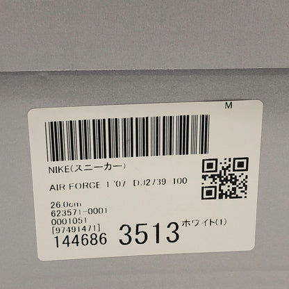 【中古美品】【メンズ】 NIKE ナイキ AIR FORCE 1 LOW "WHITE/GUM" DJ2739-100 エアフォース1 ロー ホワイト/ガム スニーカー シューズ 靴 160-260620-hn-06-fur サイズ：26.0cm US8 カラー：ホワイト 万代Net店