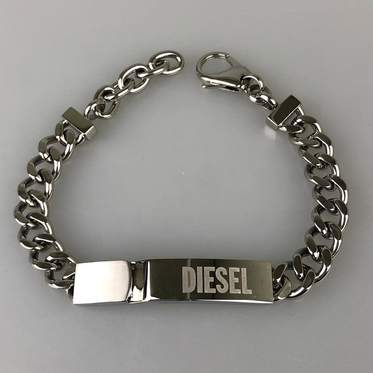 【中古品】【メンズ/レディース】 DIESEL ディーゼル DX0966 ブレスレット 193-250306-SY-04-iwa カラー：シルバー 万代Net店