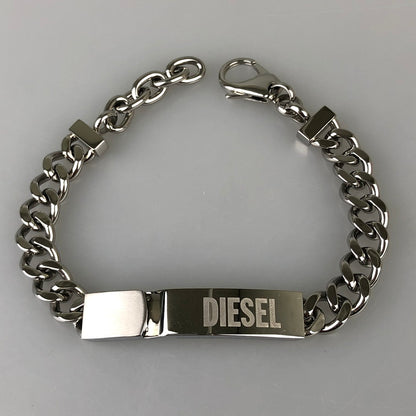 【中古品】【メンズ/レディース】 DIESEL ディーゼル DX0966 ブレスレット 193-250306-SY-04-iwa カラー：シルバー 万代Net店