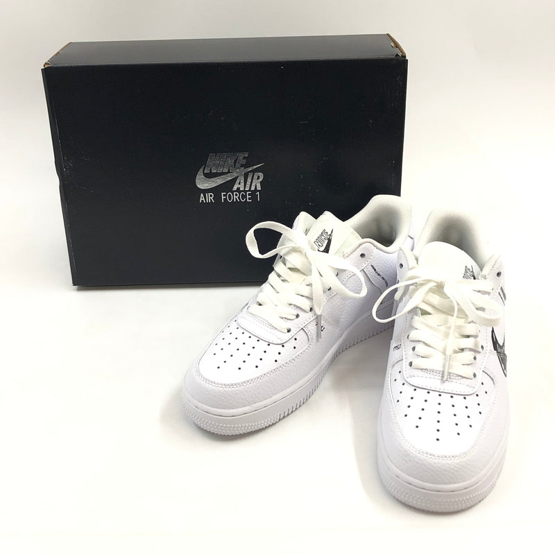 【中古美品】【メンズ】 NIKE ナイキ AIR FORCE 1 LOW LV8 UTILITY "BLACK SKETCH" CW7581-101 エアフォース1 ロー LV8 ユーティリティ ブラックスケッチ スニーカー 靴 160-260620-hn-07-fur サイズ：26.0cm US8 カラー：ホワイト/ブラック 万代Net店