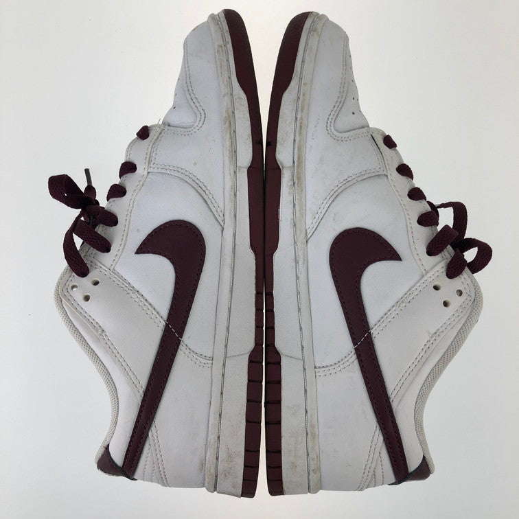 【中古品】【メンズ】 NIKE ナイキ DV0831-102/DUNK LOW WHITE NIGHT MAROON 靴 スニーカー 160-250307-NS-3-iwa サイズ：26 カラー：ホワイト ナイトマルーン 万代Net店