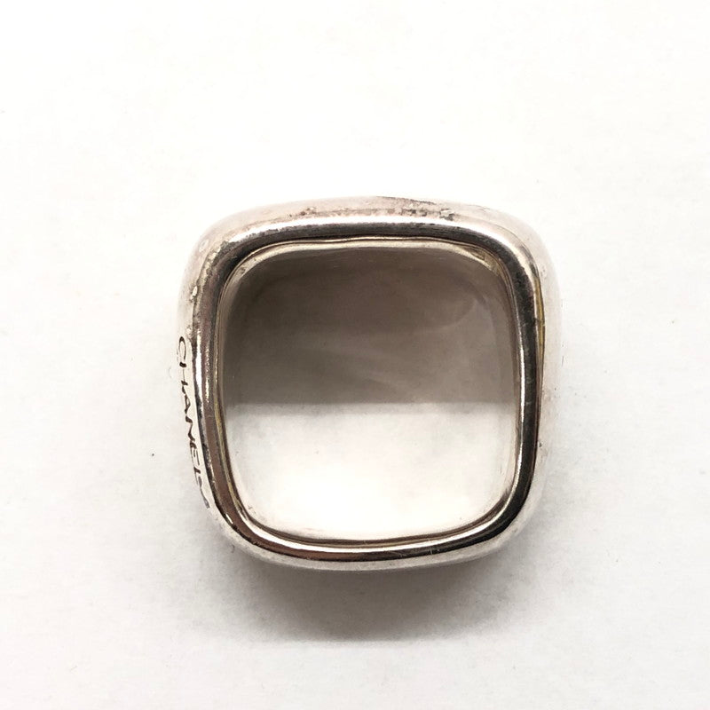 【現状渡し品】【メンズ/レディース】 CHANEL シャネル スクエアリング 指輪 アクセサリー 182-250326-hn-04-fur カラー：シルバー 11号 万代Net店