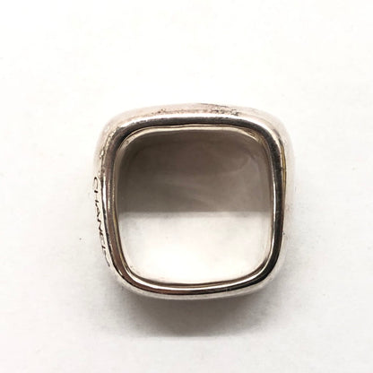 【現状渡し品】【メンズ/レディース】 CHANEL シャネル スクエアリング 指輪 アクセサリー 182-250326-hn-04-fur カラー：シルバー 11号 万代Net店