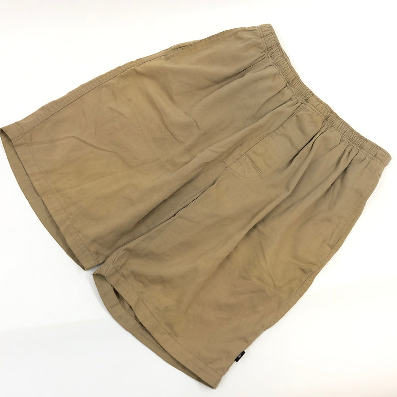 【現状渡し品】【メンズ】 STUSSY ステューシー ELASTIC STUFF COTTON SHORT PANTS エラスティック スタッフ コットン ショートパンツ ボトムス 153-260620-hn-10-fur サイズ：M カラー：ベージュ系 万代Net店