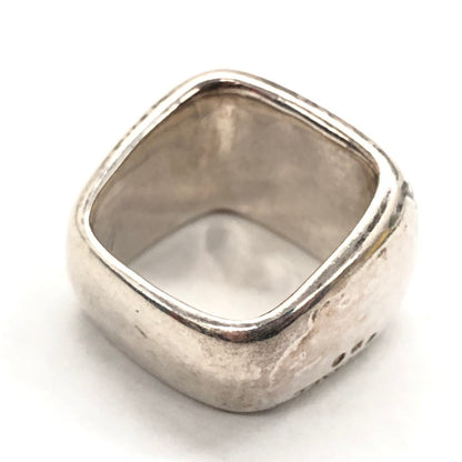 【現状渡し品】【メンズ/レディース】 CHANEL シャネル スクエアリング 指輪 アクセサリー 182-250326-hn-04-fur カラー：シルバー 11号 万代Net店