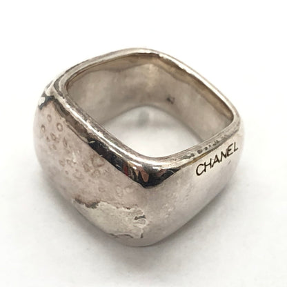 【現状渡し品】【メンズ/レディース】 CHANEL シャネル スクエアリング 指輪 アクセサリー 182-250326-hn-04-fur カラー：シルバー 11号 万代Net店