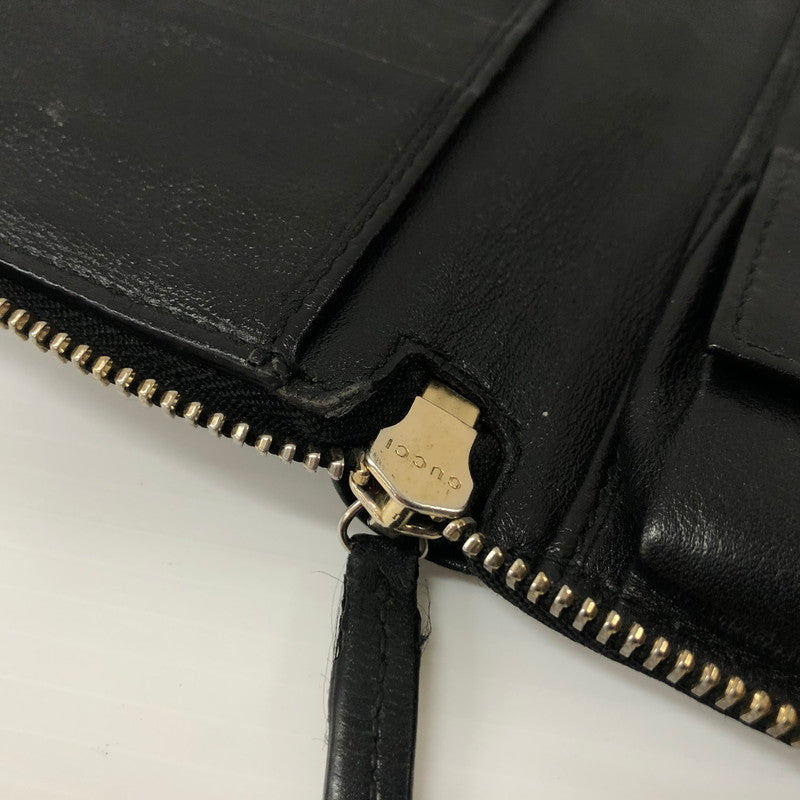 【中古品】【メンズ】 グッチ 73956 GGスプリーム 長財布 カードケース ケース 180-240409-at-02-fuz カラー：ブラック 万代Net店