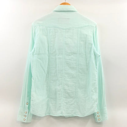 【中古品】【メンズ】 AKM エイケイエム WESTERN L/S SHIRT S110 長袖ウエスタンシャツ カジュアルシャツ トップス 140-260907-hn-01-fur サイズ：XL カラー：ライトブルー 万代Net店