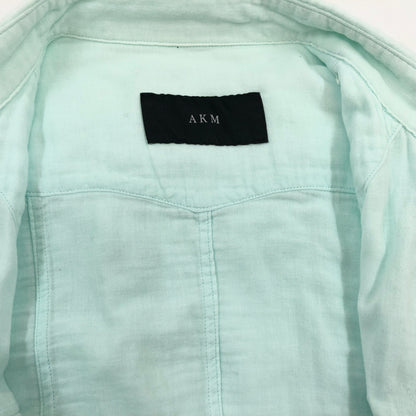 【中古品】【メンズ】 AKM エイケイエム WESTERN L/S SHIRT S110 長袖ウエスタンシャツ カジュアルシャツ トップス 140-260907-hn-01-fur サイズ：XL カラー：ライトブルー 万代Net店