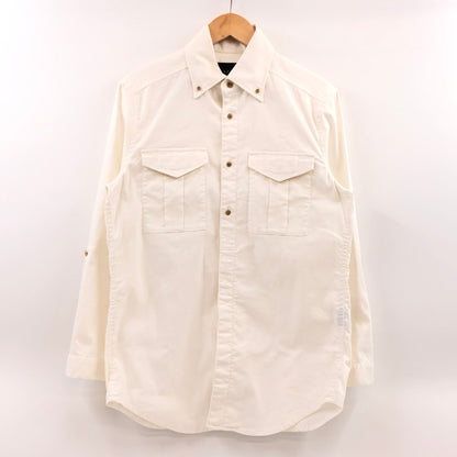 【中古品】【メンズ】 AKM エイケイエム L/S SHIRT S013 長袖シャツ カジュアルシャツ トップス 140-260907-hn-02-fur サイズ：XL カラー：ホワイト 万代Net店