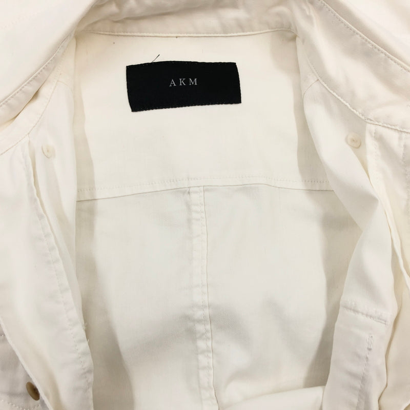 【中古品】【メンズ】 AKM エイケイエム L/S SHIRT S013 長袖シャツ カジュアルシャツ トップス 140-260907-hn-02-fur サイズ：XL カラー：ホワイト 万代Net店