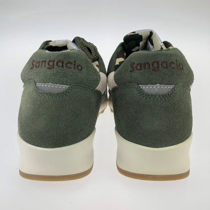 【中古美品】【メンズ】 Sangacio サンガッチョ にゅ～ずbe/カモ×グリーン×帆立 靴 スニーカー 162-250307-NS-7-iwa サイズ：29 カラー：迷彩 グリーン 万代Net店