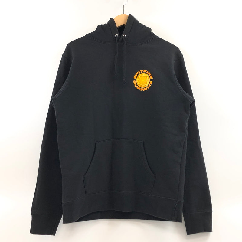 【中古品】【メンズ】 SUPREME シュプリーム × SPITFIRE スピットファイア 18SS HOODED SWEATSHIRT フーデッド スウェットシャツ パーカー トップス 149-260621-hn-02-fur サイズ：S カラー：ブラック 万代Net店