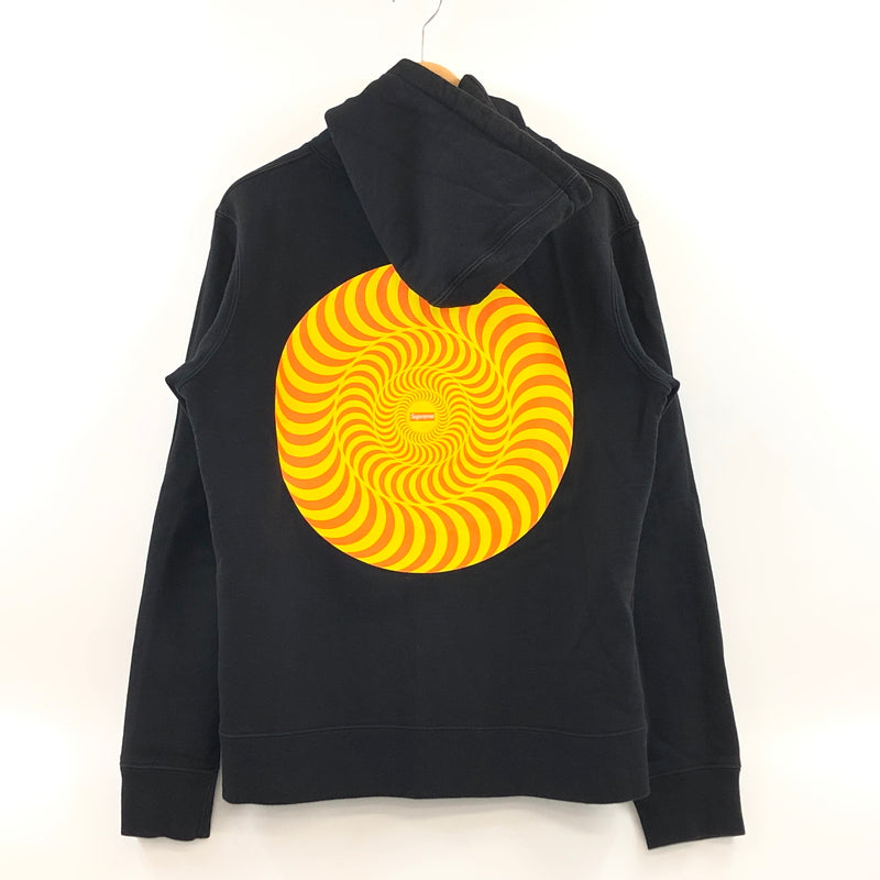 【中古品】【メンズ】 SUPREME シュプリーム × SPITFIRE スピットファイア 18SS HOODED SWEATSHIRT フーデッド スウェットシャツ パーカー トップス 149-260621-hn-02-fur サイズ：S カラー：ブラック 万代Net店