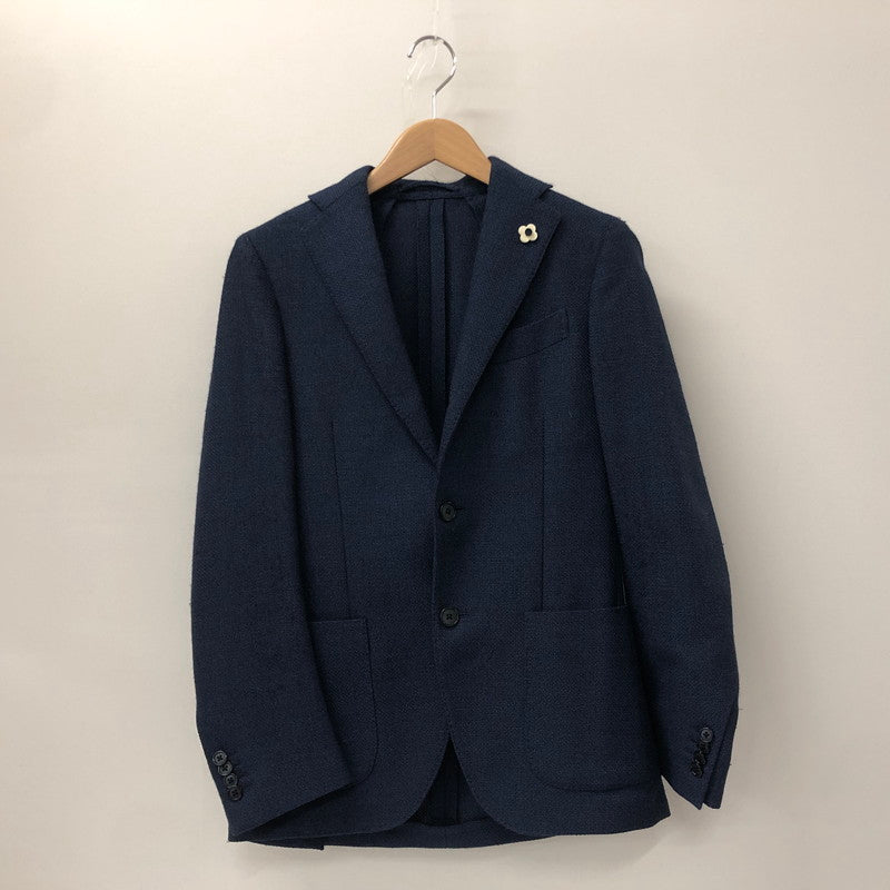 【中古品】【メンズ】 LARDINI WOOL JACKET ウール ジャケット トップス 141-240901-rk-6-tei カラー：ネイビー 万代Net店