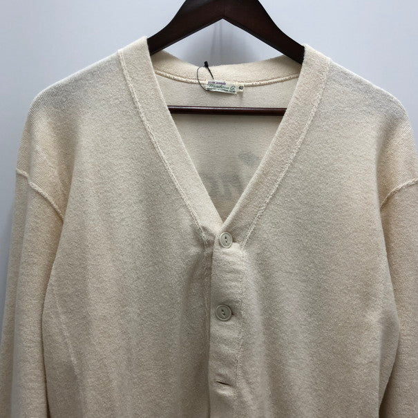 【中古品】【メンズ】 WAREHOUSE ウエアハウス DUCK DIGGER ダックディガー カーディガン 古着 (fuz) 147-250424-wy-29-tom サイズ：40 カラー：アイボリー/ホワイト系 万代Net店