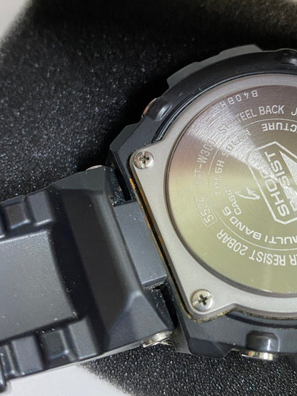 【中古品】【メンズ】 G-SHOCK ジーショック MID SIZE SERIES G-STEEL ANALOG DIGITAL GST-W300-1AJF ミッドサイズ シリーズ ジースチール アナログデジタル 腕時計 196-251112-jt-09-min カラー：ブラック/スチール 万代Net店