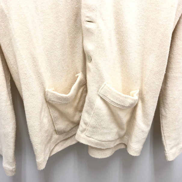 【中古品】【メンズ】 WAREHOUSE ウエアハウス DUCK DIGGER ダックディガー カーディガン 古着 (fuz) 147-250424-wy-29-tom サイズ：40 カラー：アイボリー/ホワイト系 万代Net店