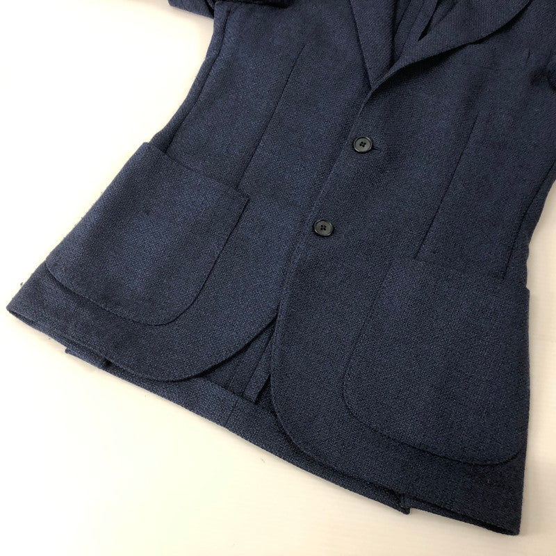 【中古品】【メンズ】 LARDINI WOOL JACKET ウール ジャケット トップス 141-240901-rk-6-tei カラー：ネイビー 万代Net店