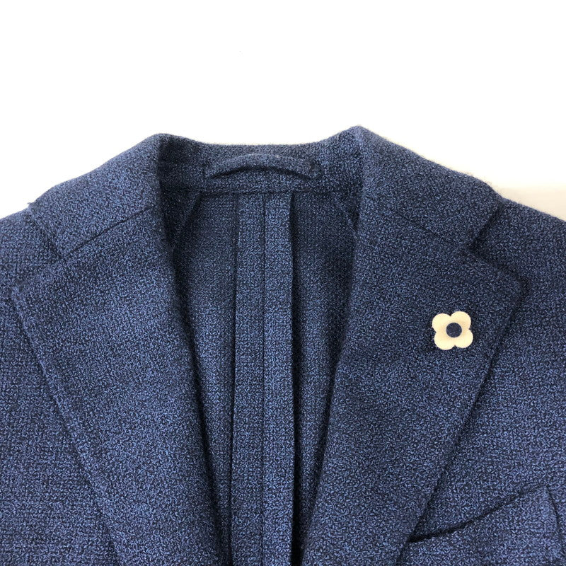 【中古品】【メンズ】 LARDINI WOOL JACKET ウール ジャケット トップス 141-240901-rk-6-tei カラー：ネイビー 万代Net店